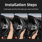 Suitable for Honda's Breathable Holes Leather Steering Wheel Cover Segmented Quick Release Design Non-Slip and Durable Civic Fit 8Th Gen 8 City Accord 9 10 Vezel Freed Breeze 7 Jade Shuttle Xrv Crosstour Insight Stream CM World