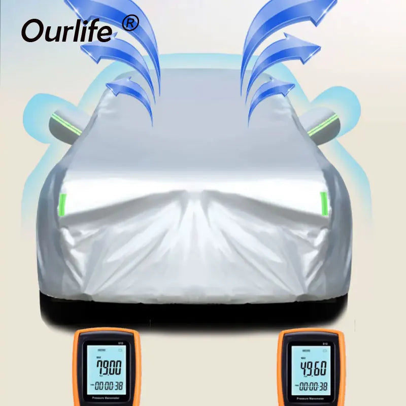 For Tesla Model YL 2026 Full Car Covers Outdoor Sun Anti UV Rain Snow Dust Protection PEVA Cloth Accessories Car Mobile World
