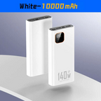VIVO New 500000mAh Power Bank 140W Super Fast Charging Powerbank Portable External Battery Charger for iPhone Huawei Samsung