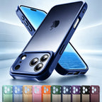 Phone case for iphone 18 Pro Max 18Pro 17 17e 17Pro iphone17 Air Translucent Matte Back & TPU Side Shockproof Proteciton cover