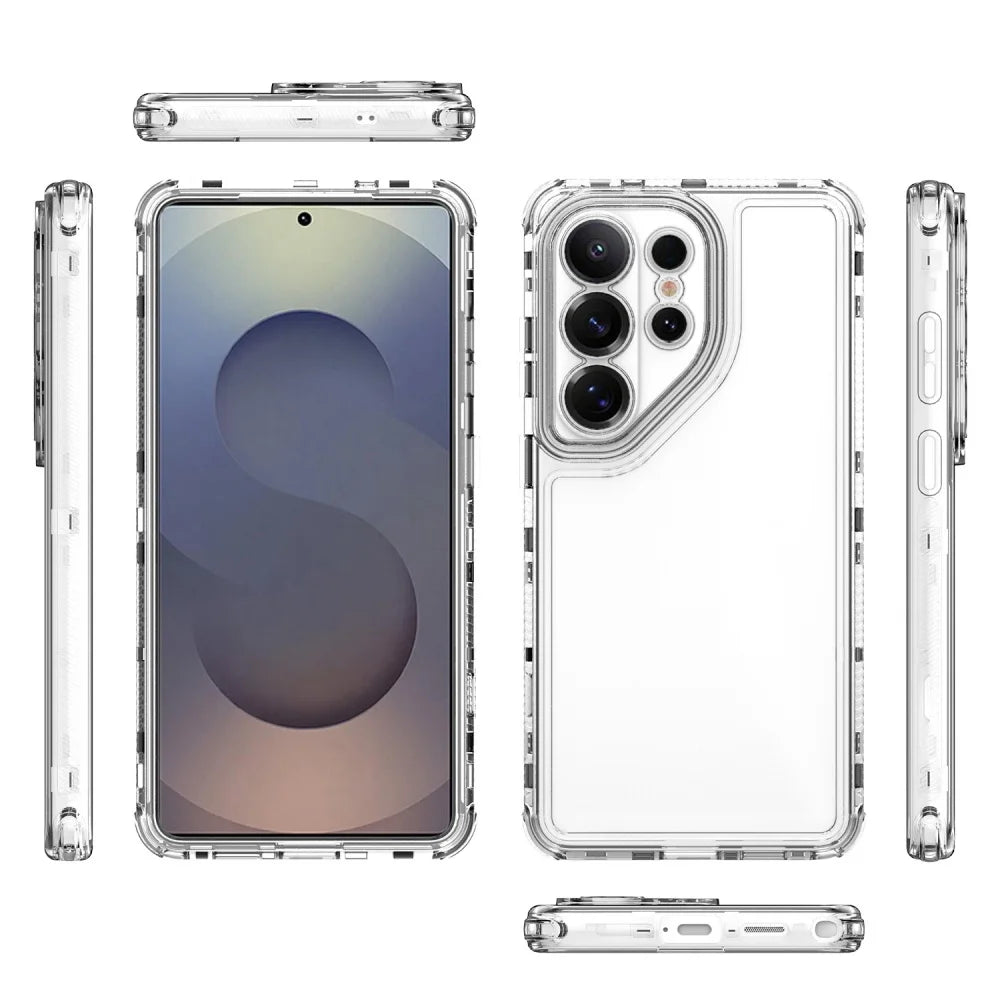 Transparent Phone Case For Samsung Galaxy S26 Ultra S23 S24 S25 Ultra Plus FE S25Edge A36 A57 A55 A54  A35 A12 Shockproof Cover