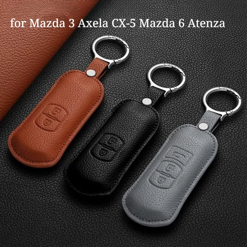 Car Key Fob Cover for Mazda 3 Axela CX-5 Mazda 6 Atenza Luxury Key Case Shell with Keychain CM World