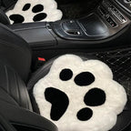 Universal Cute Cat Paw Car Seat Cushion Warm Plush Four Seasons Heating Padded Car Cushion CM World