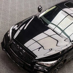 The 1.52mx16.5m full-body ultra-bright black PET packaging film is both heat-resistant and scratch-resistant