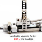 MI10/12/16/20/25-10*25X30X50X75-S-CA Small Stainless Steel mini Air Pneumatic Cylinder Double Acting
