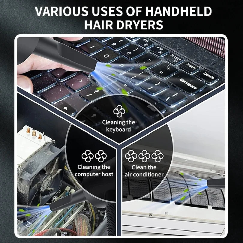 Handheld Car Vacuum Cleaner, 15000PA Portable Cordless, Dual use of blowing and suctionMulti-Nozzles, for Car, Home, Pet, Office