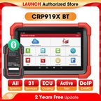 LAUNCH X431 CRP919XBT OBD2 Scanner Automotive Diagnostic Tools Car CANFD DOIP ECU Coding Professional Scan Free Shipping