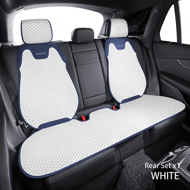 Universal Ice Silk Car Seat Covers Breathable Car Seat Covers Full Set Sweat Absorption Auto Seat Cushion Pad Car Accessories CM World