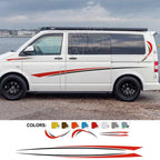 Car Body Side Stickers Graphics Stripes Decal For Camper Van Rv Motorhome Minivan Cargo Panel Trunk Bus Auto Para Accessories Car Mobile World