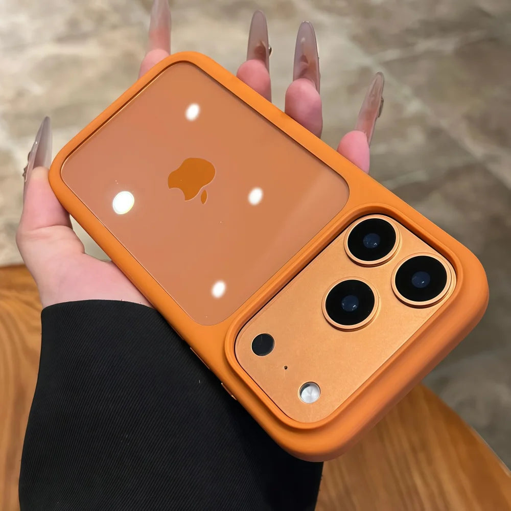 Intelligent Camera Touch Button Crystal Clear Phone Case for iPhone 17 Pro Max 17 Pro 17 Air Transparent Shockproof Cover Funda Car Mobile World