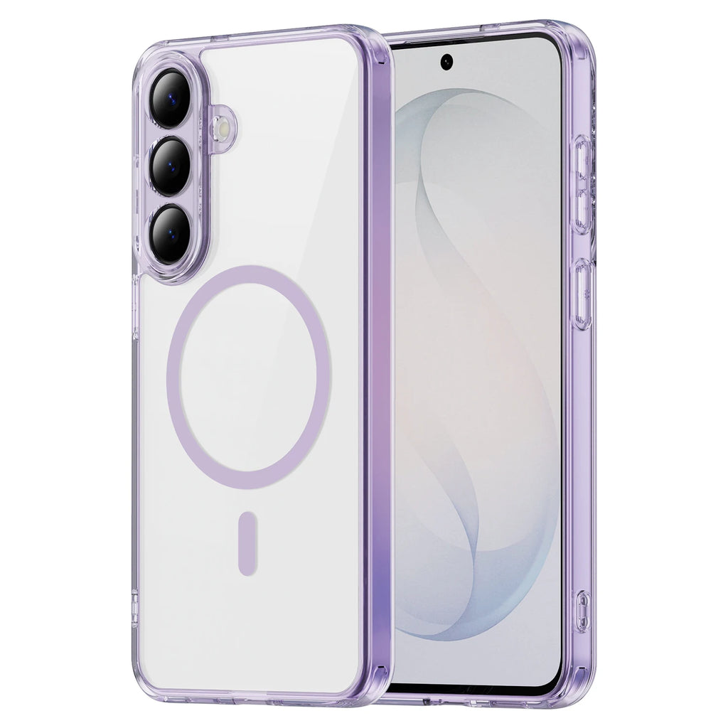 For Magsafe Magnetic Wireless Charging Phone Case For Samsung Galaxy S26 FE S26FE 5G Shockproof Clear Back Cover Coque