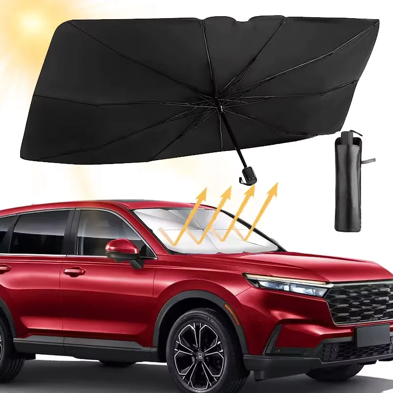Folding Car Sunshade Umbrella Front Windshield Heat Insulation Sun Protector for Vehicle Interior Summer Travel Car Accessories