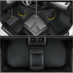 leather waterproof Custom Car Floor Mats For Skoda Kodiaq Auto Carpets Foot Coche Accessorie floor liner