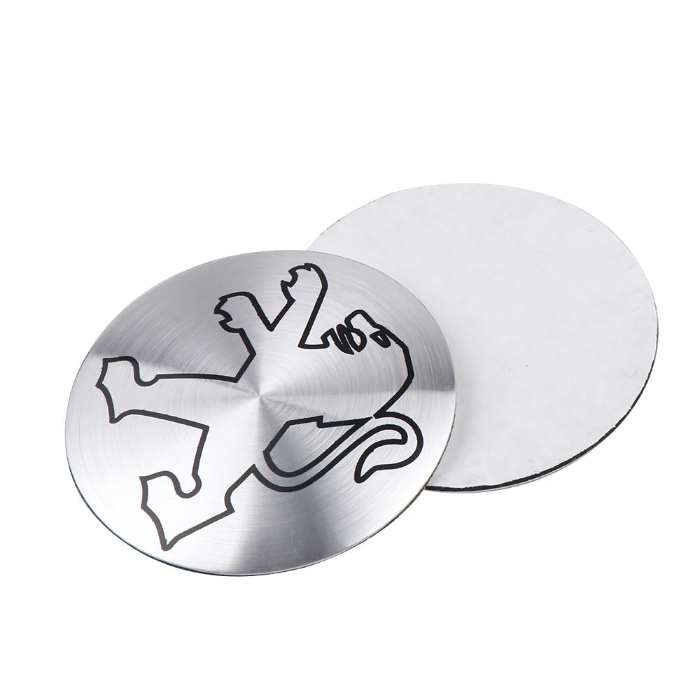 4Pcs 56mm Car Wheel Center Hub Caps Badge Sticker Decals For Peugeot 407 508 2008 5008 307 308 206 207 3008 Auto Accessories
