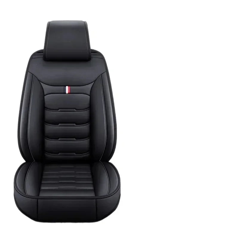 Auto Set Car Seat Covers Universal PU Leather Single Front Split Protector Four Season Fit Most Car SUV Car Interior Accessories