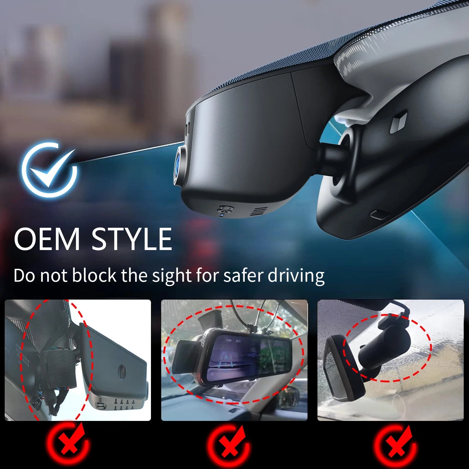 4K Car DVR Dash Cam GPS WiFi & APP For Audi A3 A4 b8 A5 b9 A6 A8 S7 Q3 Q5 Q7 Q8 S3 S4 S5 S6 C5 C6 C7 E-Tron 2019-2026 (Model A) Car Mobile World