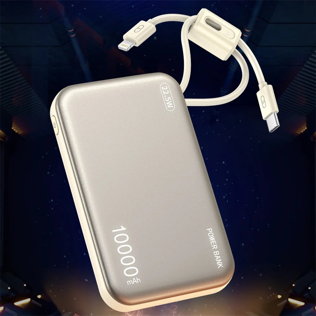 20000mAh Power Bank Built in cables 22.5W Fast Charging External Battery CCC 3C Power Bank for Samsung for iPhone