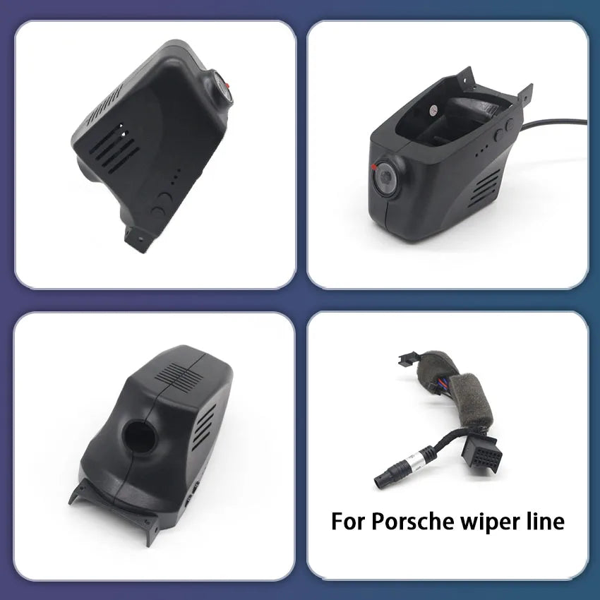 4K Plug And Play Easy Installation Wifi Car DVR Dash Cam For Porsche Cayenne/Macan/911/Taycan/Panamera/718 Boxster & Cayman Car Mobile World