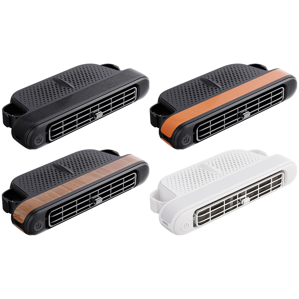 USB Car Fan for Backseat 3 Speeds Portable Car Seat Headrest Fan 5V/2A Electric Car Seat Fan for Mini Cars RVs Sedans