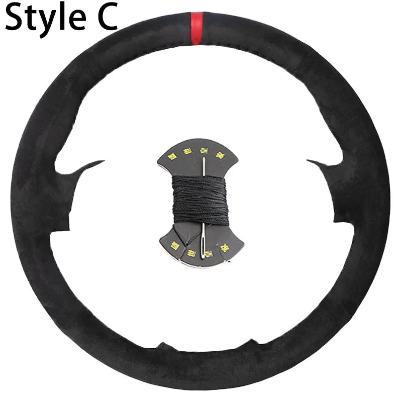 Custom Car Steering Wheel Cover For BMW M Sport 1 Series F20 M135i M140i M235i M240i X1 F21 F48 X2 F39 X3 F25 Microfiber Leather CM World