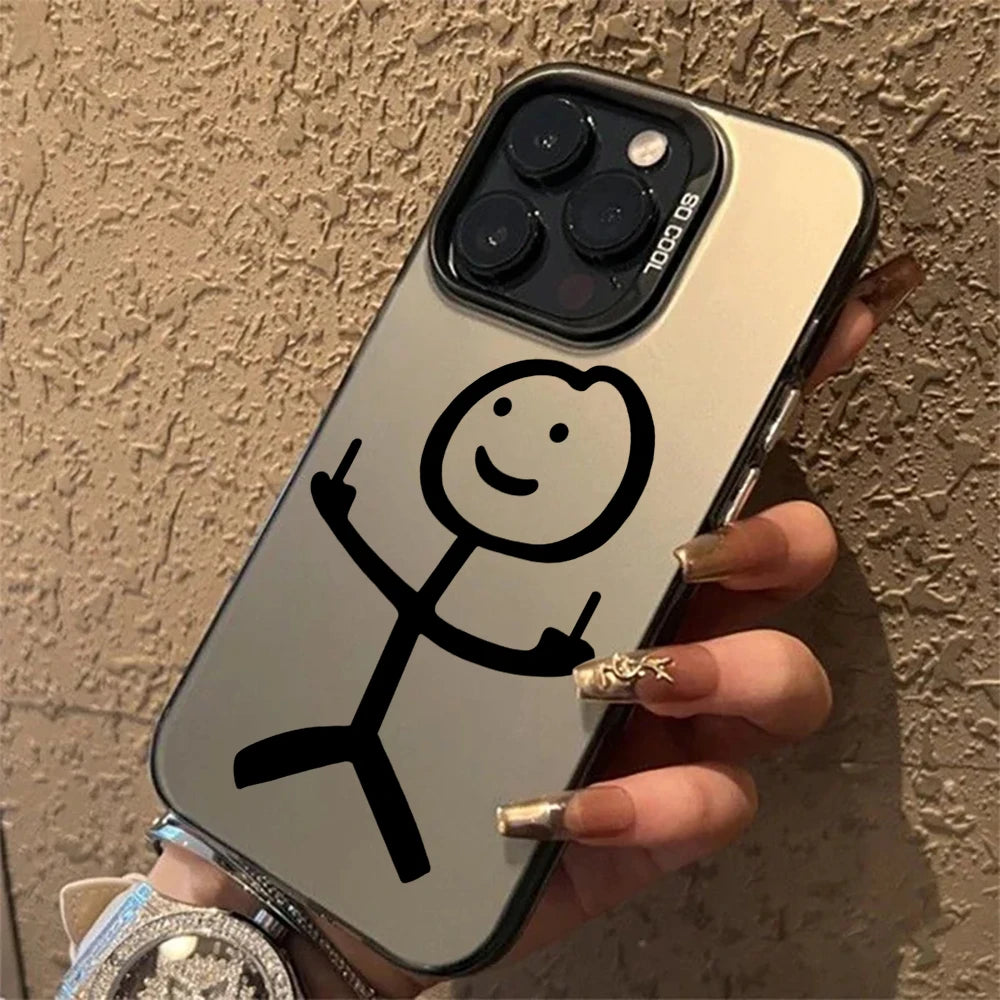 Cute Cartoon Matchman Phone Case For Samsung Galaxy S26 S25 S22 S24 S23 Ultra Plus FE A56 A55 A54 A36 A35 A34 5G Drop IMD Fundas