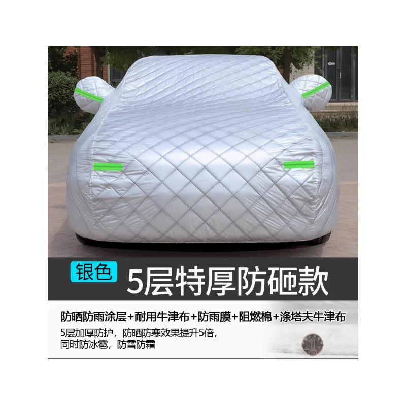 For  Tesla model y Outdoor Protection Full Car Covers Snow Cover Sunshade Waterproof Dustproof Exterior Car cover protection Car Mobile World