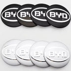 4PCS Car Wheel Center Hub Caps Cover Sticker Decals For BYD Atto Yuan Plus Song Plus Seal Seagull Dolphin Sealion Accessories