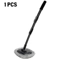 New Car Wash Mop Cleaning Brush Telescoping Long Handle Cleaning Mop Retractable Bent Bar Car Wash Brush Car Cleaning Tools CM World