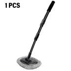 New Car Wash Mop Cleaning Brush Telescoping Long Handle Cleaning Mop Retractable Bent Bar Car Wash Brush Car Cleaning Tools CM World