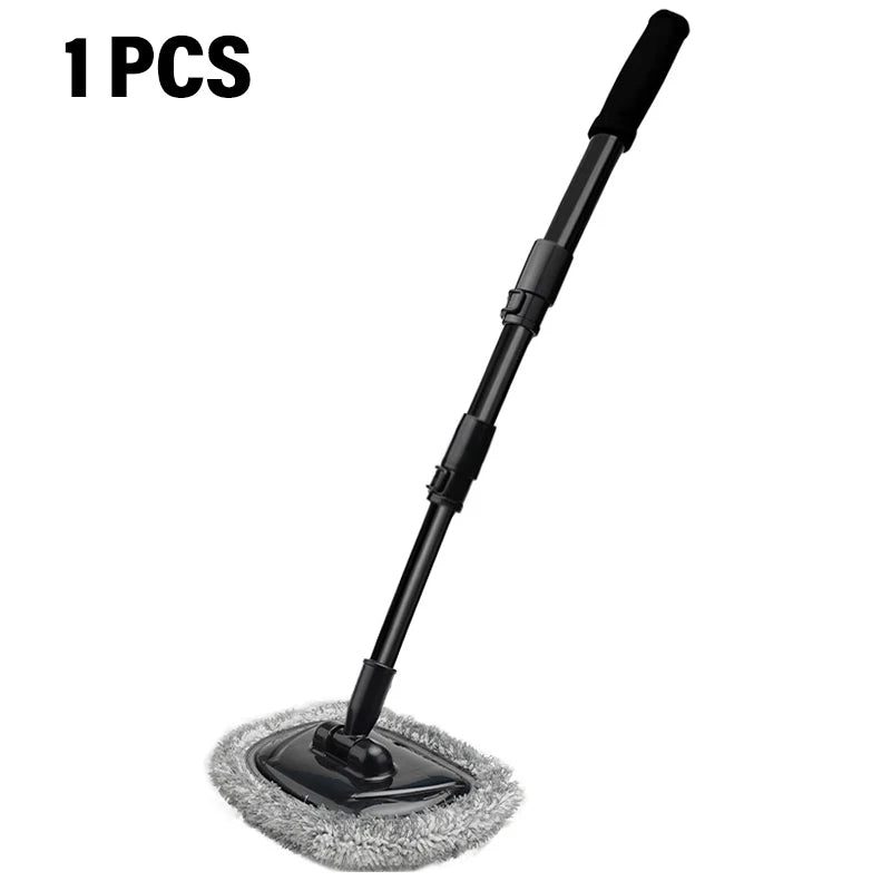 New Car Wash Mop Cleaning Brush Telescoping Long Handle Cleaning Mop Retractable Bent Bar Car Wash Brush Car Cleaning Tools CM World