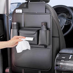 Folding Car Seat Back Storage Bag Rack - Small Table Board Included Essential Car Chair Back Organizer for Storage Supplies