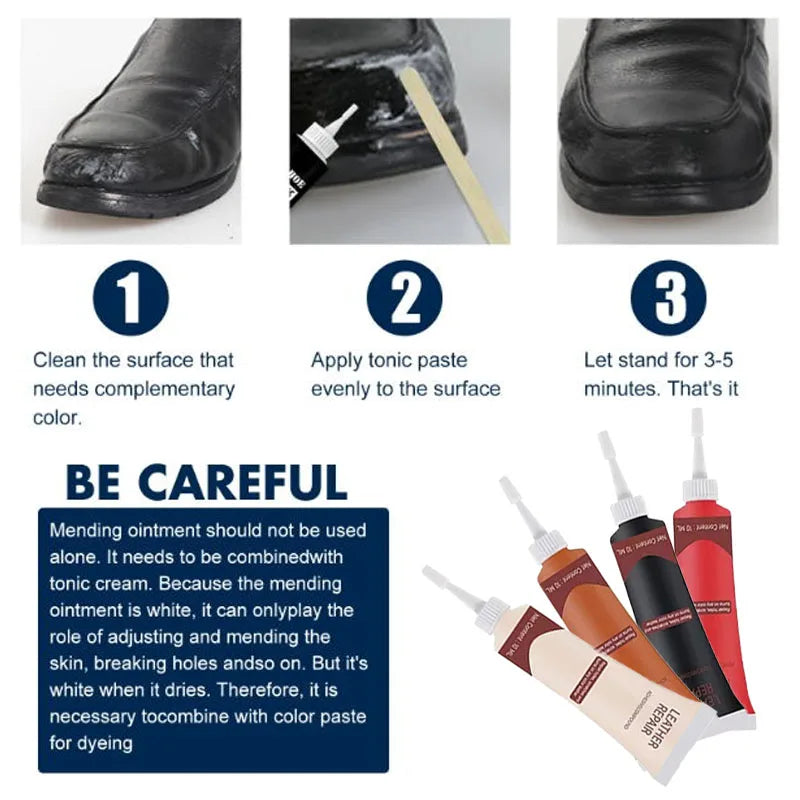 10ml Car Leather Repair Gel Car Seat Sofa Leather Finish Complementary Refurbishing Cream Paint Paste For Car Maintenance