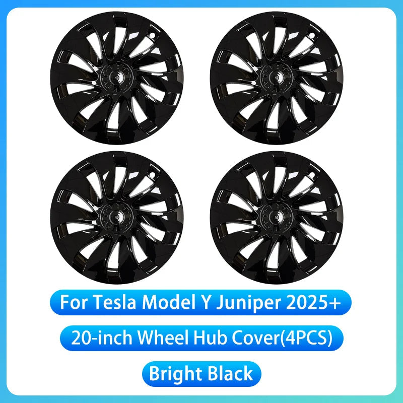 For Tesla Model Y Juniper 2025+ 4PCS Hub Cap Car Replacement Wheel Cap 20 Inch Performance Automobile Hubcap Cover Accessories CM World