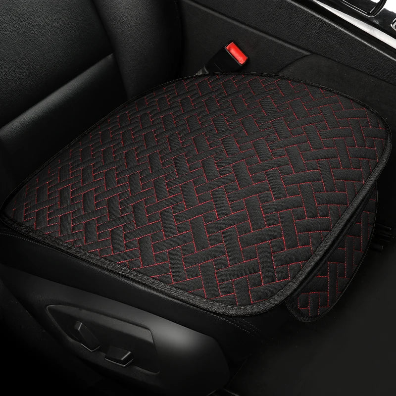 Car seat cushion, all season universal linen, driver's seat cover, small waist, single piece three piece set, half pack CM World
