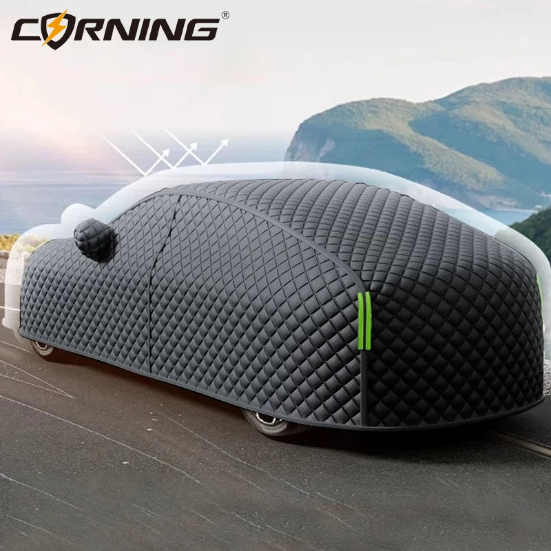 Car Exterior Protection Covers Full-Wrapped Car Cover Outdor Snowproof Anti-hail Cover Dustproof Shield Universal for Suv Sedan