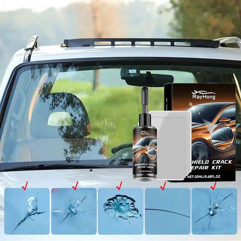 Windshield Crack Repair Fluid Car Window Repair Resin Windscreen Scratch Crack Restore Fluid Glass Curing Glue Car Accessories CM World