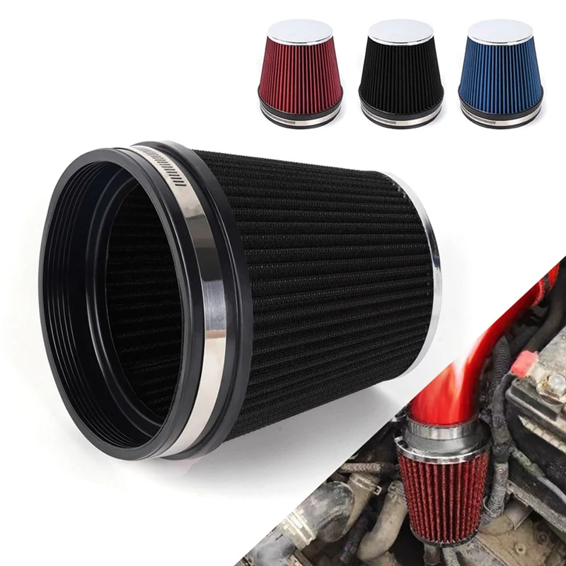 Top Sale Car Universal 6 Inch High Flow Intake Air Filter Car Engine Air Inlet 152Mm Mushroom Style Car Modified Filter Parts