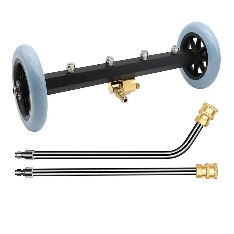 5000PSI car chassis high pressure washer 16 inch electric car washing locomotive bottom water broom with 2 extension rods CM World