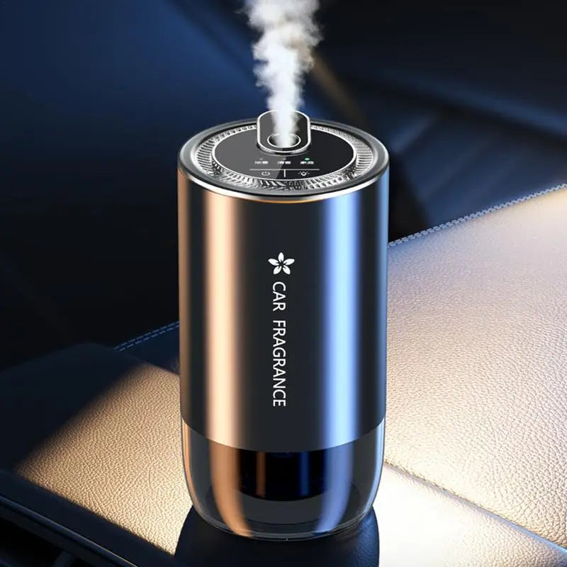 Car Air Refresher Intelligent Sensor Fragrance Oil Diffuser Auto Air Purifier with LED Light For Car Aroma Aromatherapy Diffuser