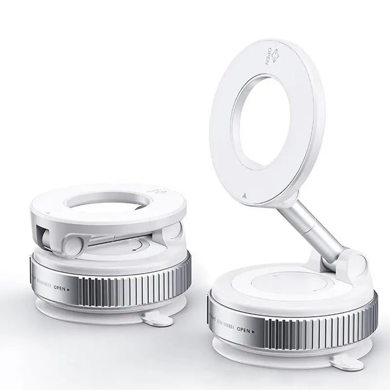 Magnetic Car Phone Holder Car Bracket Vacuum Adsorption Phone 360° Rotation For Car Desk Bathroom Strong Magnetic Bracket CM World