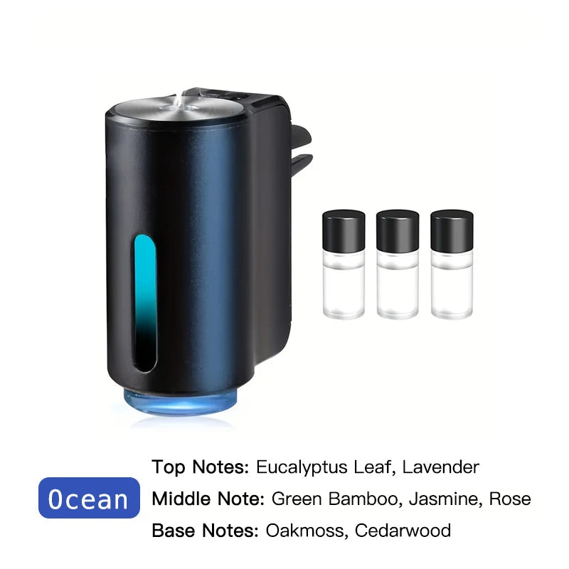 Car Diffuser Purifier Essential Fragrance Aroma AI Air Aromatherapy Humidifier Freshener Perfume Oil Mounted Ionizer Generator CM World