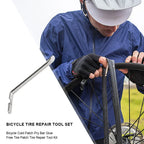 Portable Bicycle Flat Tire Repair Kit - Quick-Dry Rubber Patches, Glue Set for MTB & Road Bike Inner Tubes CM World
