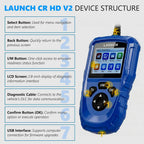 LAUNCH Creader HD V2 Heavy Duty Truck Diagnostic Scanner 2-in-1 HDOBD OBD-II EOBD Code Reader HD OBD Automotive Scan Tool