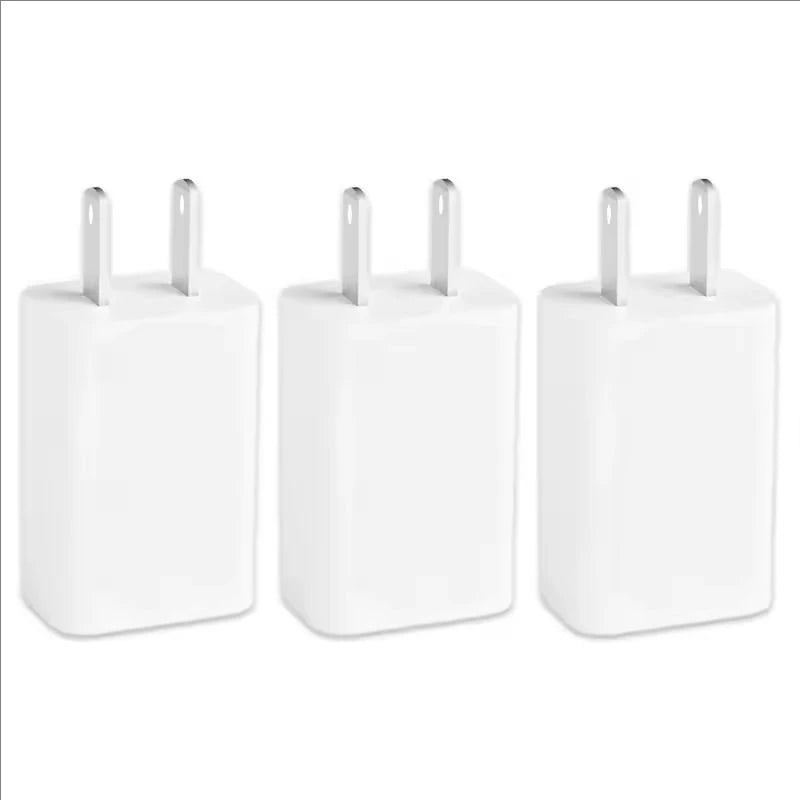 USB Wall Charger USB-A 5V 1A AC Power Adapter US Plug for iPhone 16 Samsung Xiaomi Console Camera Travel Charging Phone Adapters