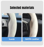 For Tesla Model Y Juniper Model 3 Highland Car Steering Wheel Cover Breathable Sweat-Absorbent Non-Slip Wrap
