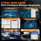 2026 XTOOL Advancer AD20 Bluetooth OBD2 Scanner On Android IOS Universal Car Diagnostic Tools Super Mini AD20 OBD II Code Reader Car Mobile World