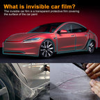 For Tesla Model 3 2017-2024 Door Edge Guard Clear TPU Paint Protection Film Anti Scratch 4PCS Front Rear Kit Invisible Shield Car Mobile World
