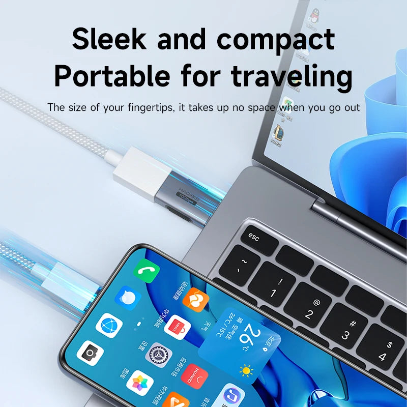 Hagibis USB to Type C OTG Adapter 10Gbps High-Speed Data Transfer USB C Male to A Female  For Macbook Pro iPhone 17 iPad Tablet Car Mobile World