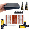 Emergency Tire Repair Kit - Heavy-Duty Glue & Rubber Strips for Flat Puncture Fix on Cars/Trucks/RVs, On-the-Go Safety Solution CM World