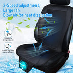 DC 12V 3D Spacer Car Summer Cool Air Seat Cushion With 8Fan Fast Blowing Ventilation Seat Cooling Pat Refrigerated Seat CM World